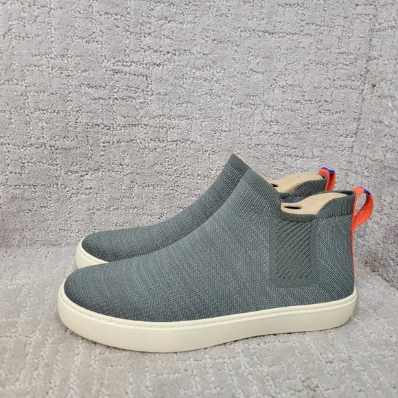 ROTHY'S The Chelsea Women's Size US 9 Melange Gray Round Toe Pull On Ankle Boots - Picture 3 of 10